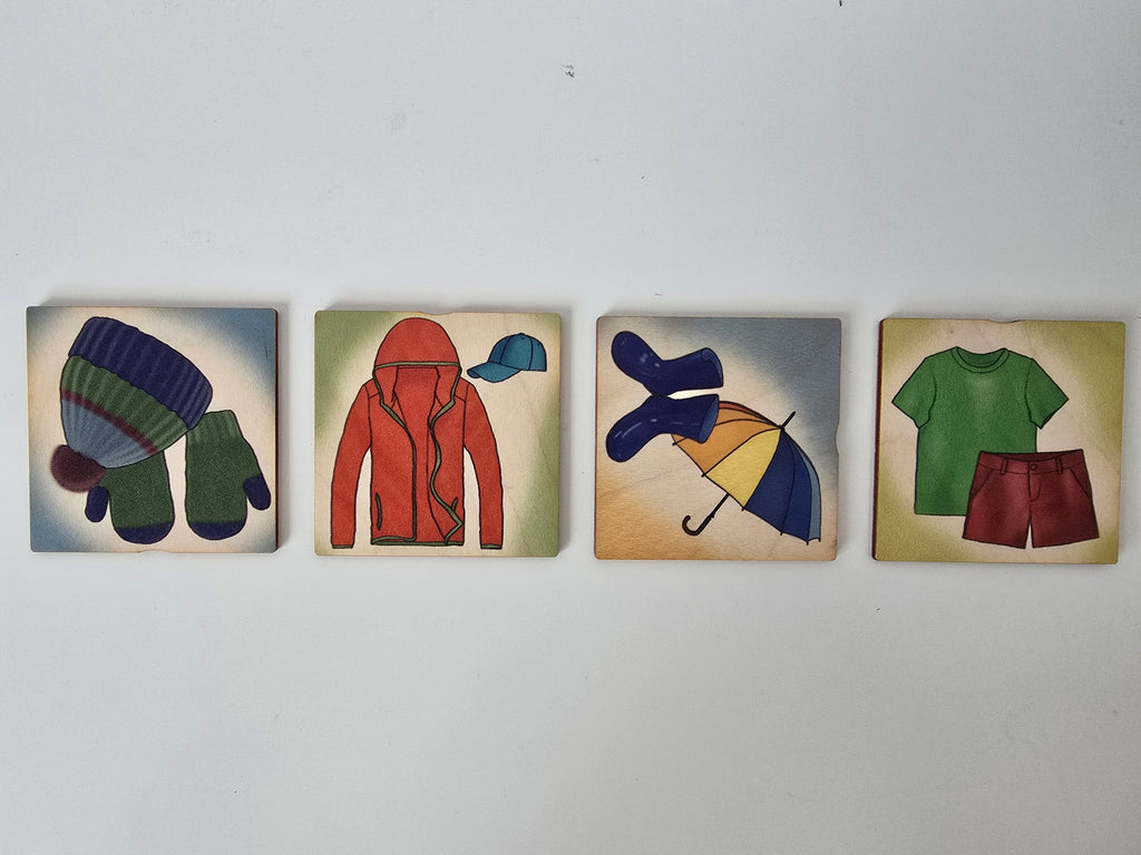 Personalized Wooden Nature Calendar – Daily Learning Through Nature, Weather & Routine | Eduletto