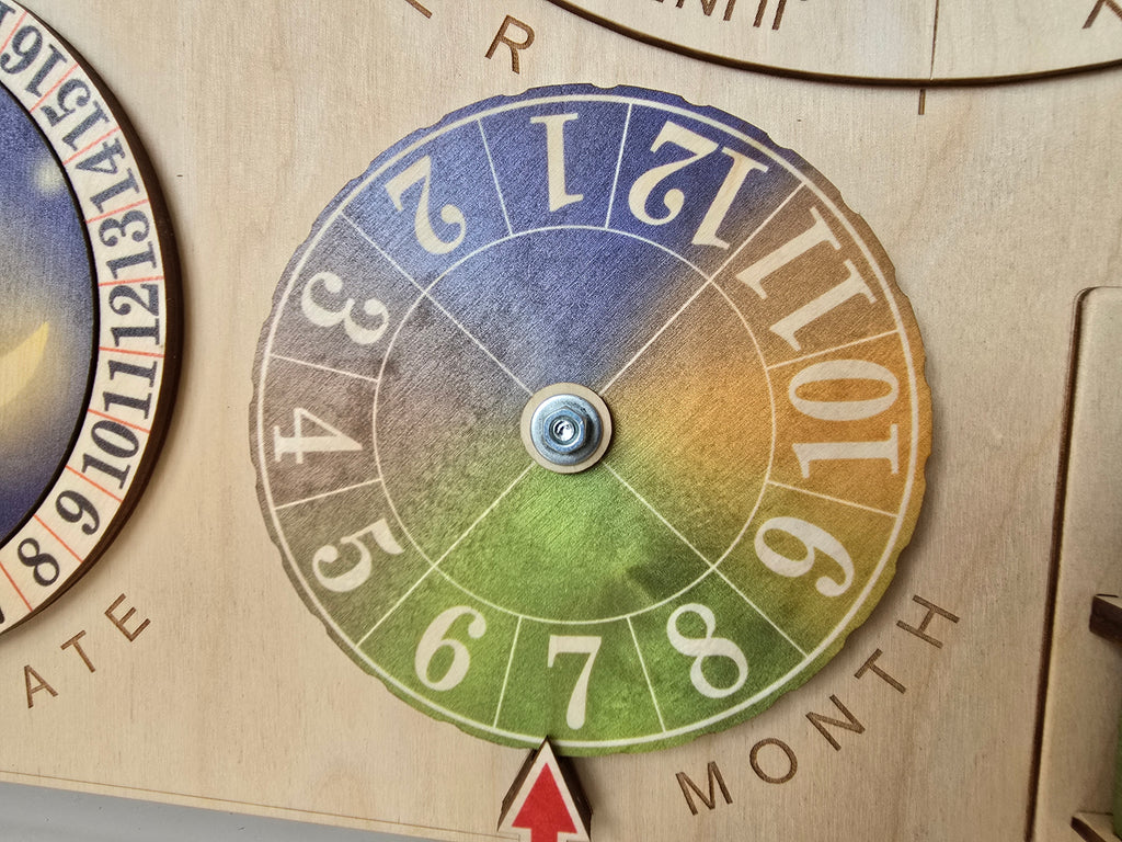 Personalized Wooden Nature Calendar – Daily Learning Through Nature, Weather & Routine | Eduletto
