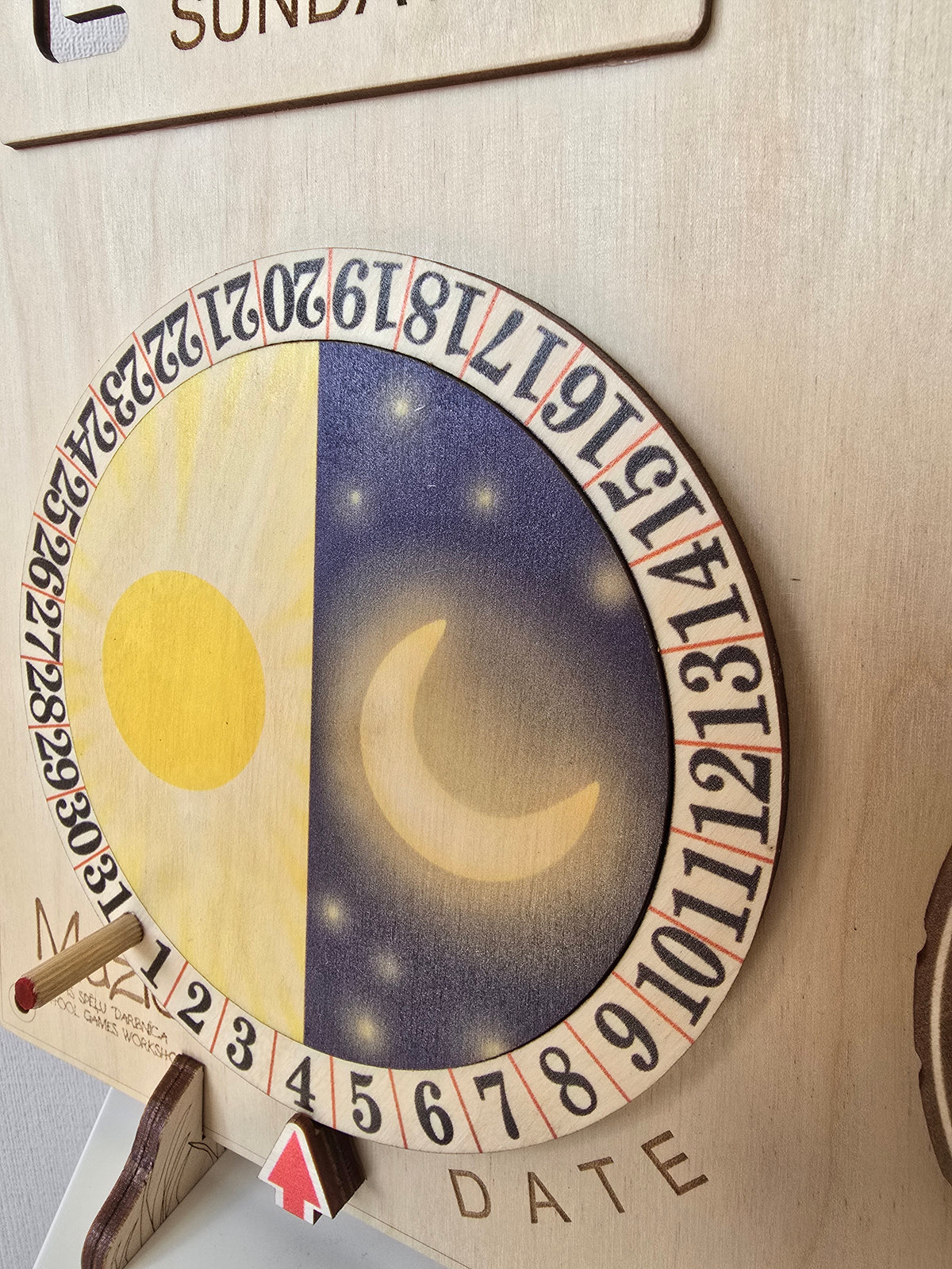 Personalized Wooden Nature Calendar – Daily Learning Through Nature, Weather & Routine | Eduletto