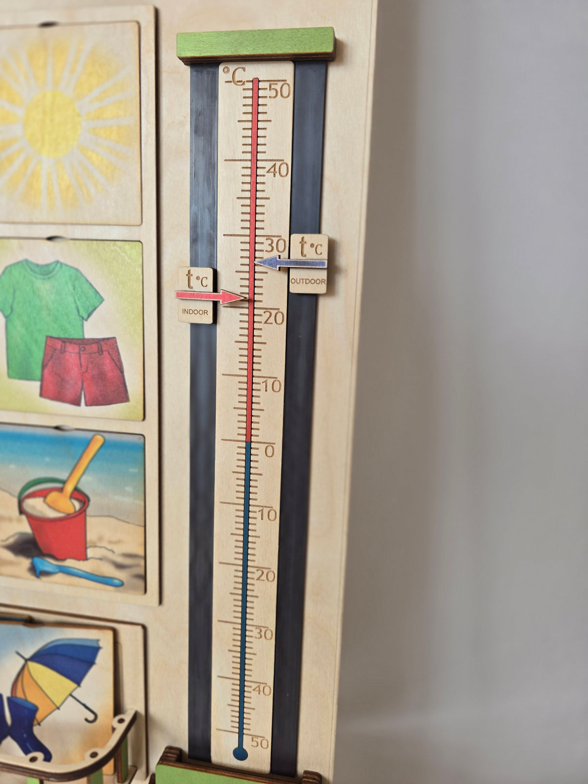 Personalized Wooden Nature Calendar – Daily Learning Through Nature, Weather & Routine | Eduletto