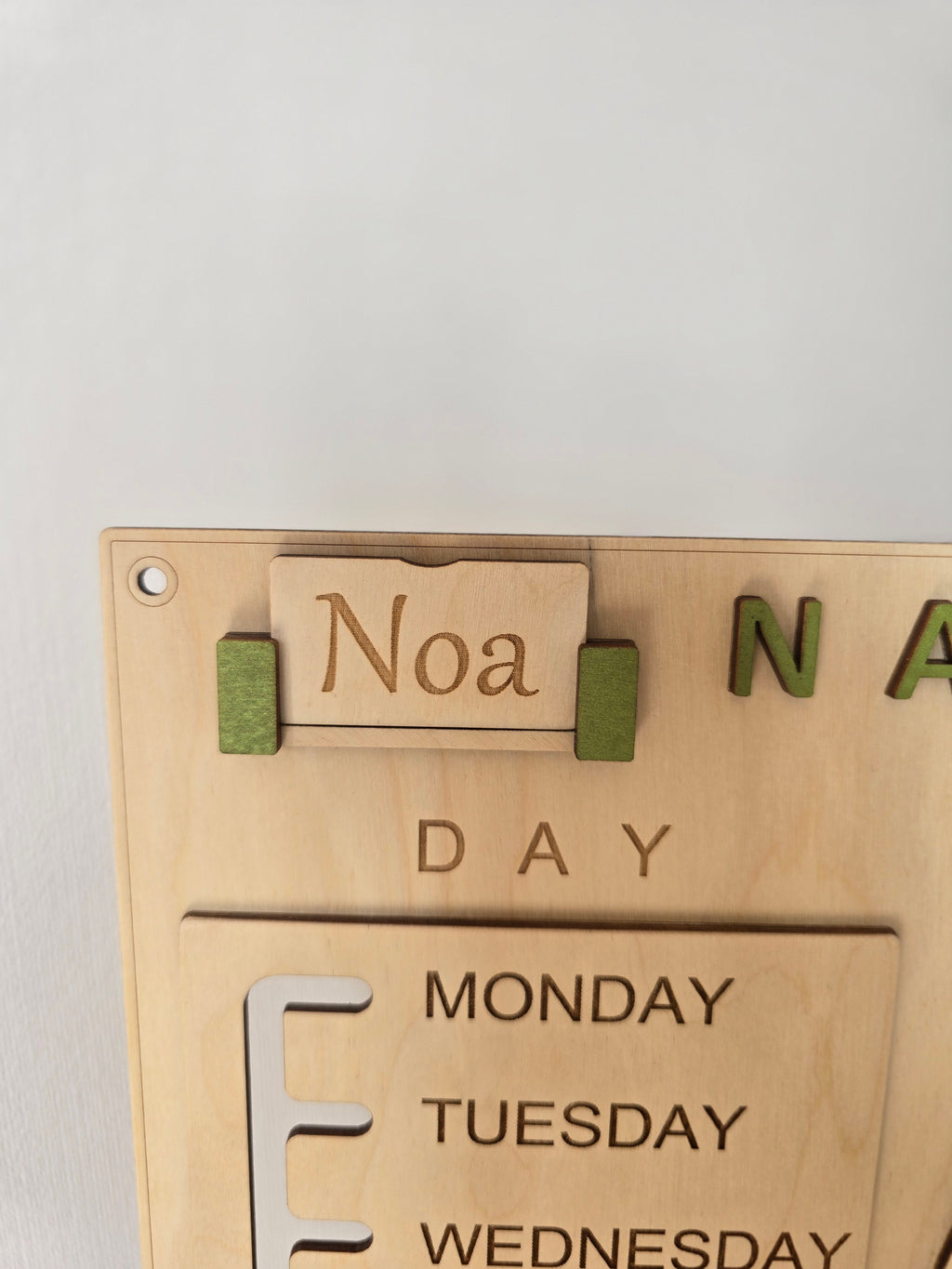 Personalized Wooden Nature Calendar – Daily Learning Through Nature, Weather & Routine | Eduletto