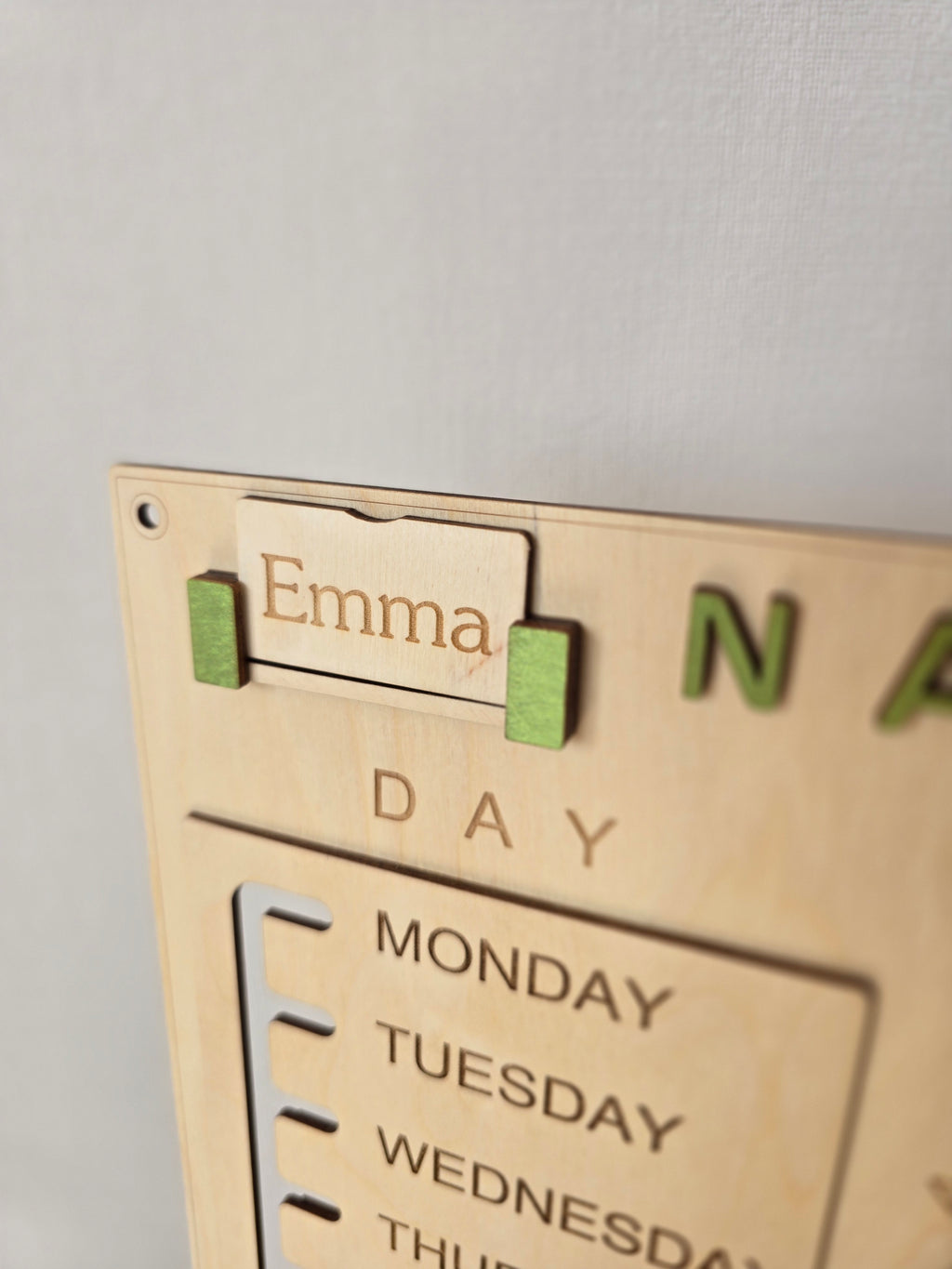 Personalized Wooden Nature Calendar – Daily Learning Through Nature, Weather & Routine | Eduletto