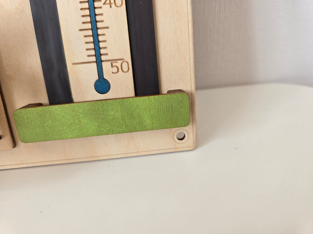 Personalized Wooden Nature Calendar – Daily Learning Through Nature, Weather & Routine | Eduletto