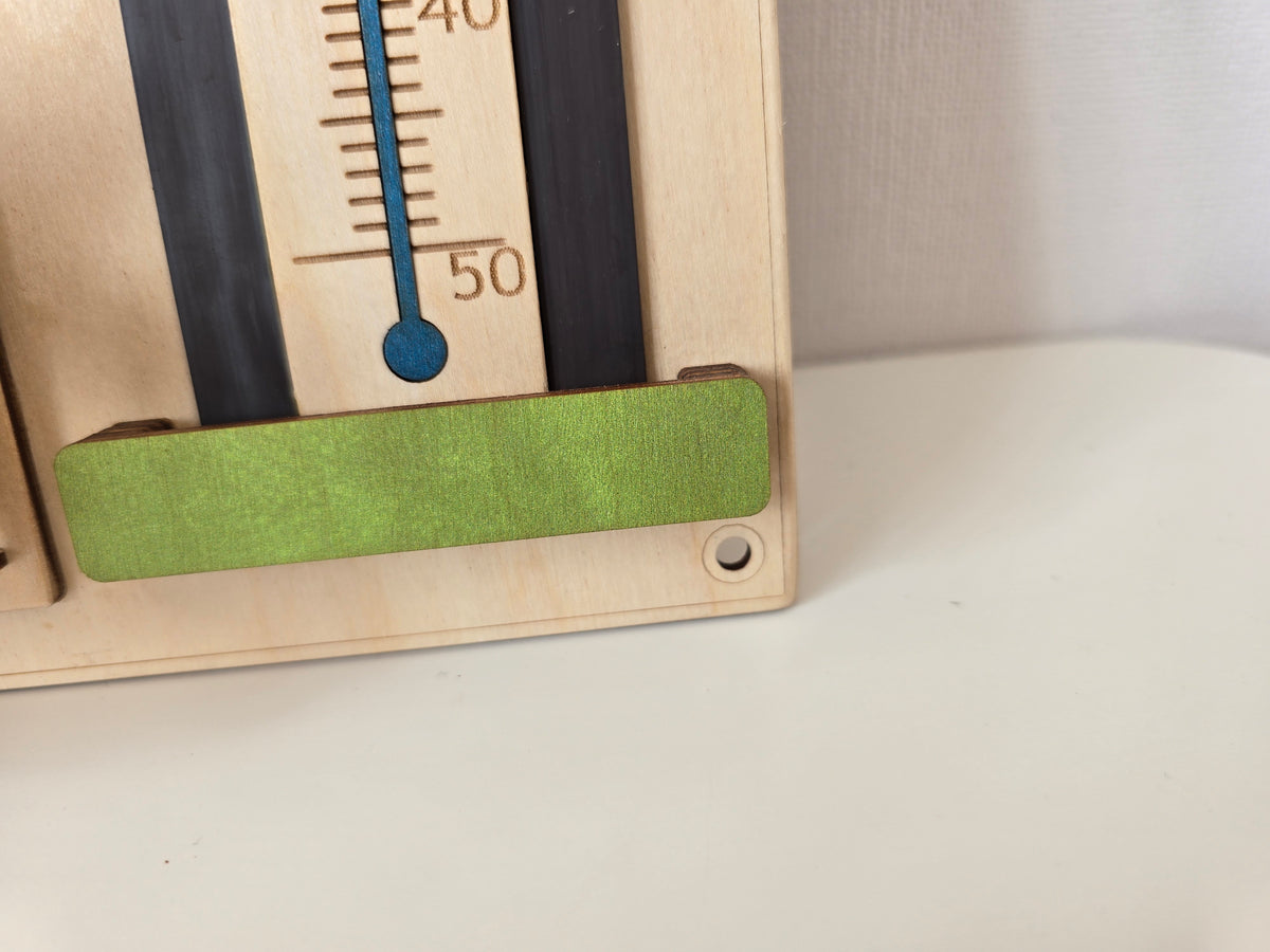 Personalized Wooden Nature Calendar – Daily Learning Through Nature, Weather & Routine | Eduletto
