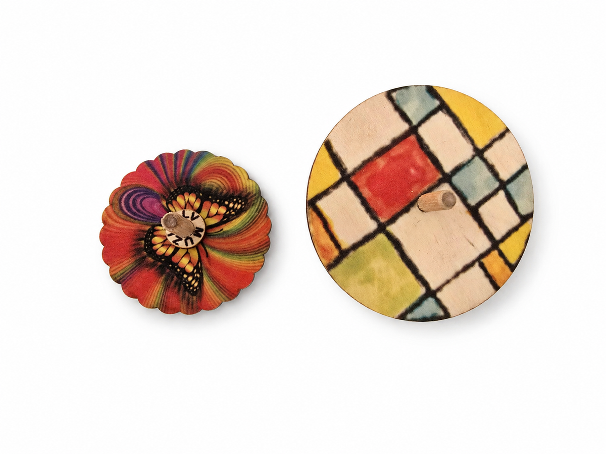 Wooden Spinning Tops Coordination Board – Develop Bilateral Coordination Through Play | Eduletto
