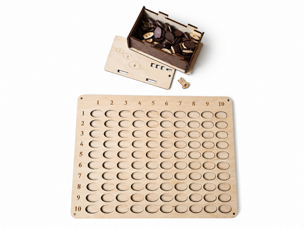 Build the Times Table Wooden Multiplication Board – Make Multiplication Visual, Practical & Hands-On | Eduletto