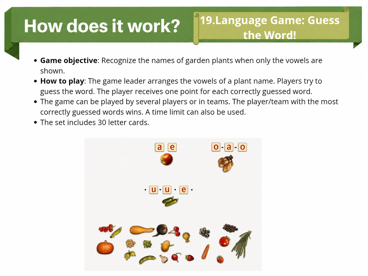 Large Nature Game “The Garden”