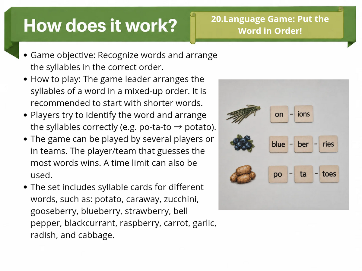 Large Nature Game “The Garden”
