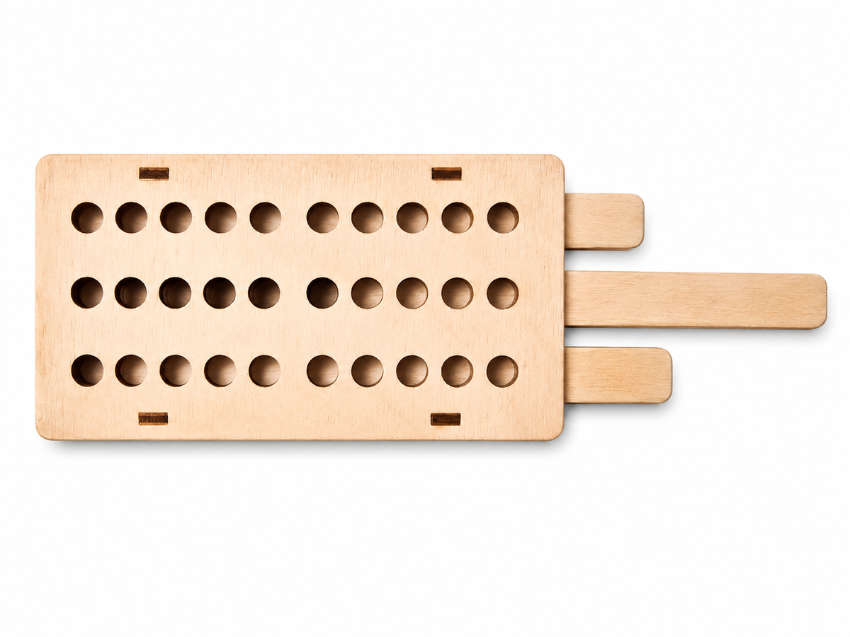 Three-Row Abacus – Wooden Educational Math &amp; Learning Tool