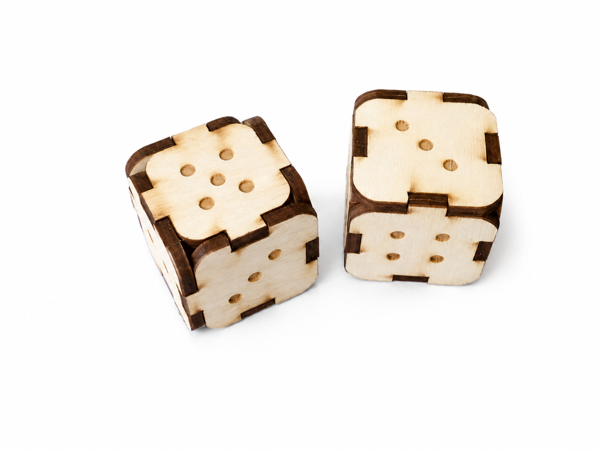 Wooden Number Cubes – Educational Math Game