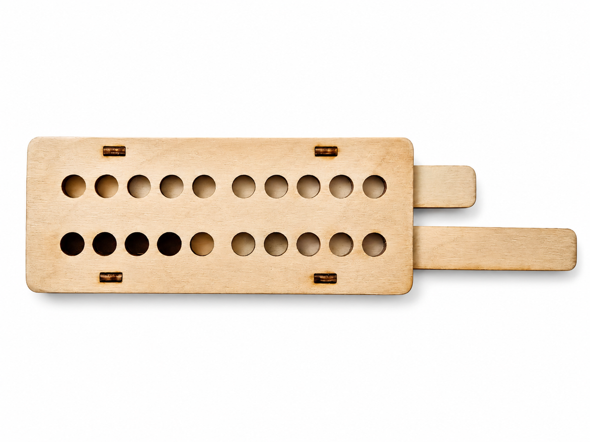Two-Row Abacus – Wooden Educational Math &amp; Learning Tool