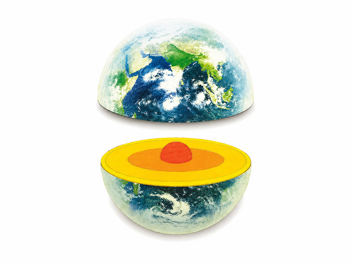 Magnetic Earth Structure Model – Wooden Educational Science Tool