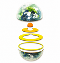 Magnetic Earth Structure Model – Wooden Educational Science Tool