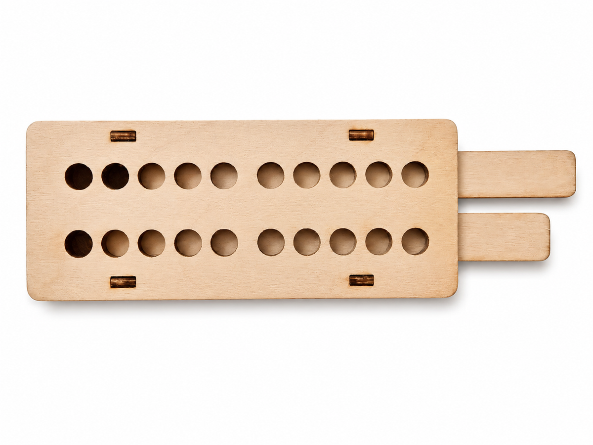 Two-Row Abacus – Wooden Educational Math &amp; Learning Tool