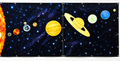 Solar System – Magnetic Educational Planet Set with Starry Sky Background