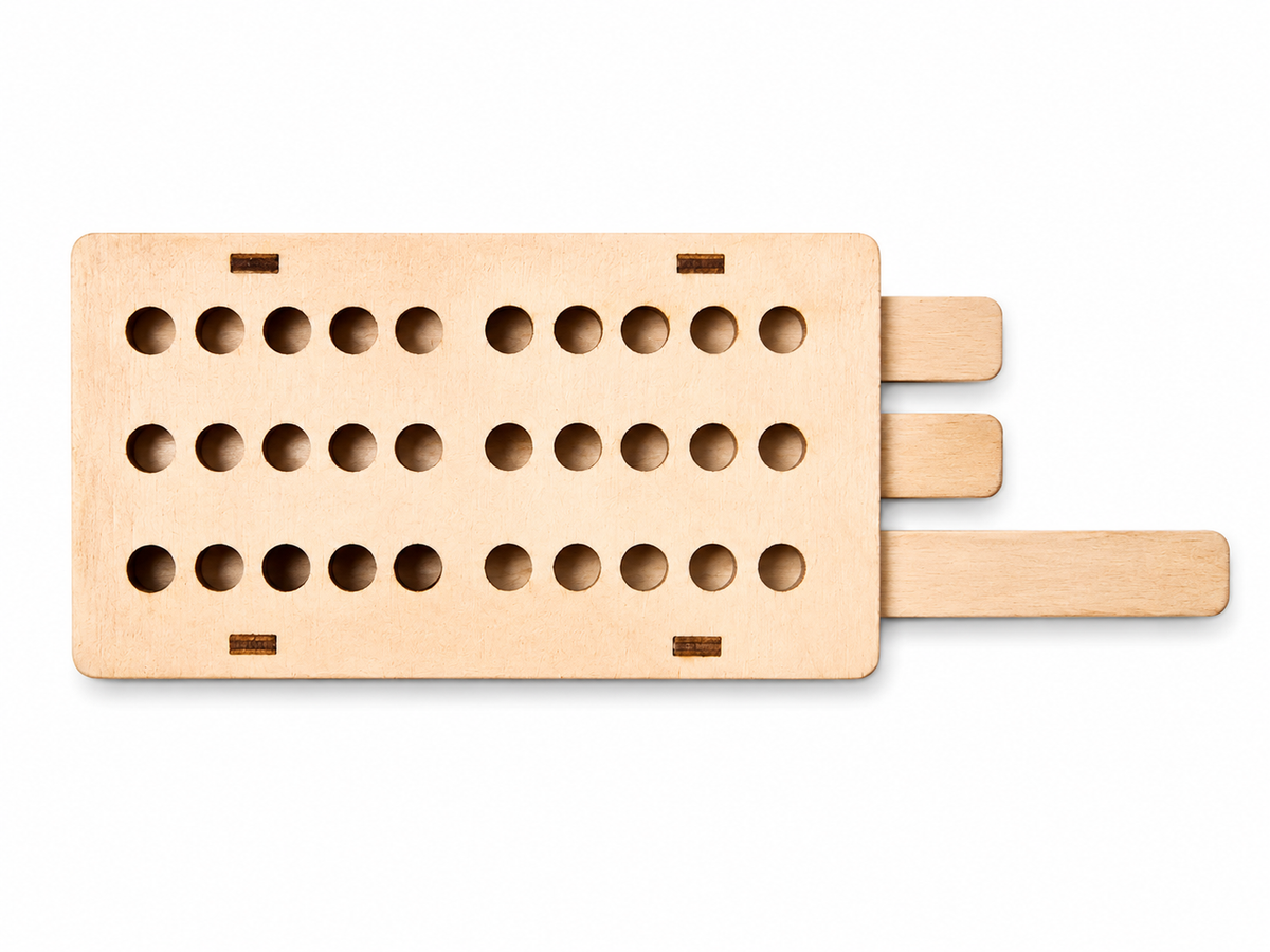 Three-Row Abacus – Wooden Educational Math &amp; Learning Tool