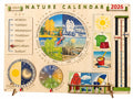 Personalized Wooden Nature Calendar | Montessori Weather & Seasons Learning Board | Preschool Wall Calendar | Waldorf Homeschool